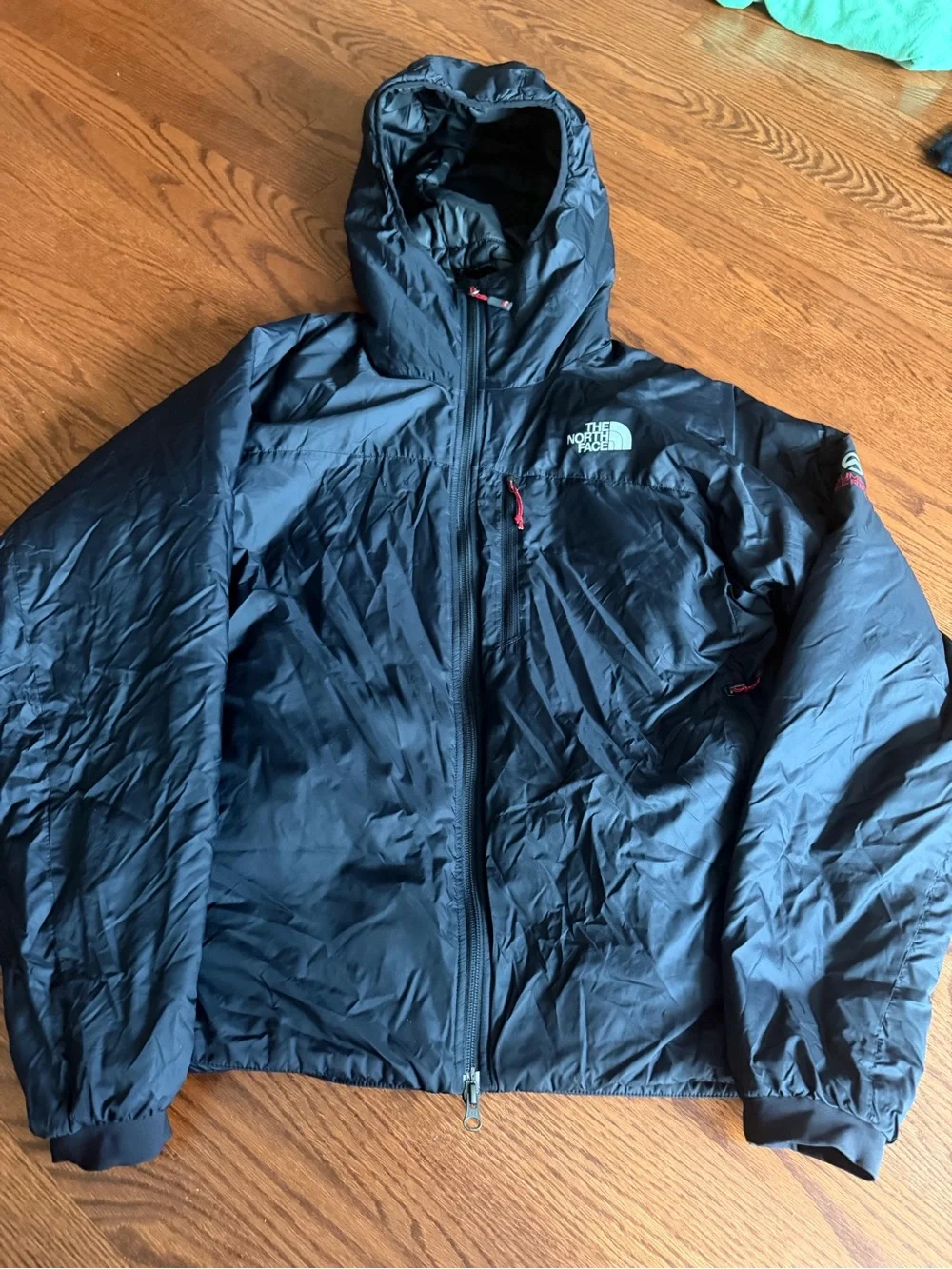 The North Face Men's Black Hooded Puffer Jacket Summit Series Size M